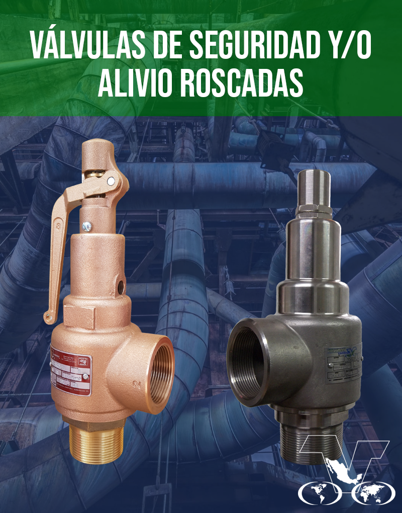 Válvulas de Seguridad Roscadas